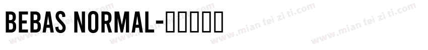 Bebas Normal字体转换